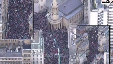 في أمر غير مسبوق.. آلاف المتظاهرين في بريطانيا دعماً لـ «فلسطين» (فيديو)