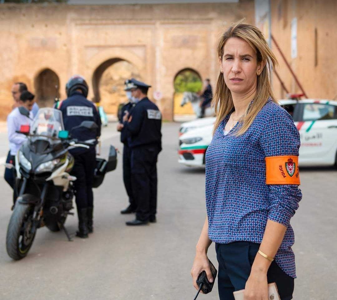 كما عملت "بشرى كربوبي" كشرطية مغربية قبل حصولها على الشارة الدولية