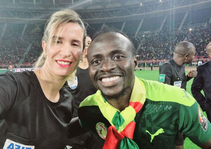 بشرى وماني لاعب السنغال عقب انتهاء نهائي كأس الأمم الإفريقية 2022 بالكاميرون
